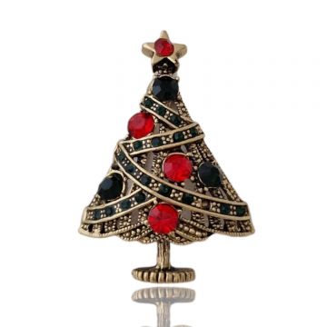 Brosa Bradulet luminat Auriu