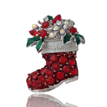 Brosa Cizma Argintie