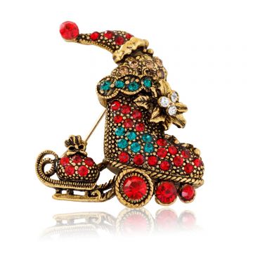 Brosa Cizmulita lui Mos Craciun, aramie