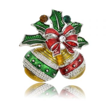 Brosa Globulete Argintii