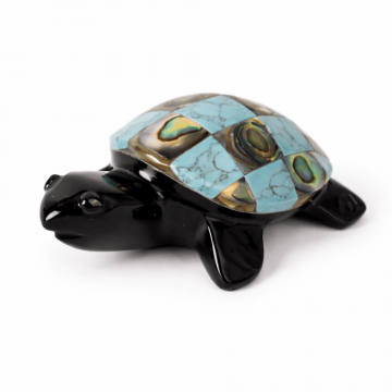 Broscuta Feng Shui din Obsidian Negru Mexican ,   simbol al prosperitatii si protectiei