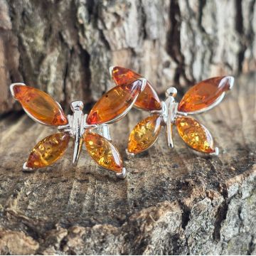 Cercei argint cu chihlimbar | Amber39