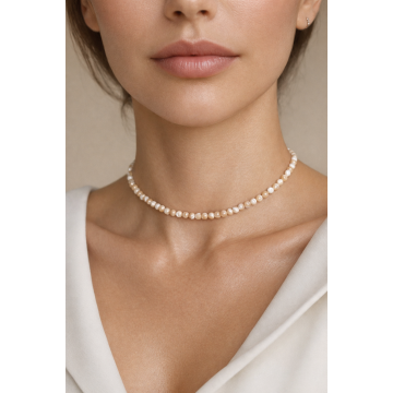 Choker din argint 925 cu sidef | Bianca - Default Title