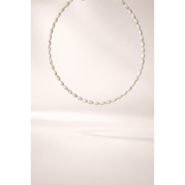 Choker din argint 925 cu sidef | Lucea - Default Title