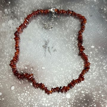 Colier chipsuri granat