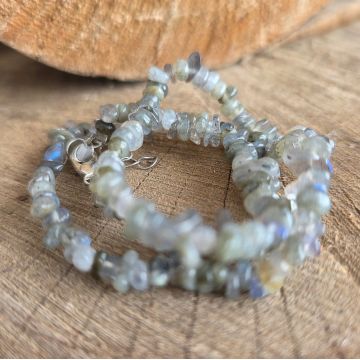 Colier chipsuri labradorit