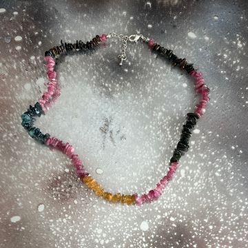 Colier chipsuri turmalina mix