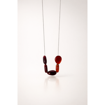 Colier din argint 925 cu agat | Ignis Maris - Default Title