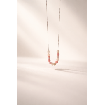 Colier din argint 925 cu agate | Rosula - Default Title