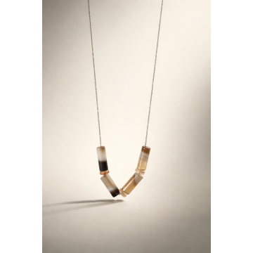 Colier din argint 925 cu agate şi jad | Dune - Default Title