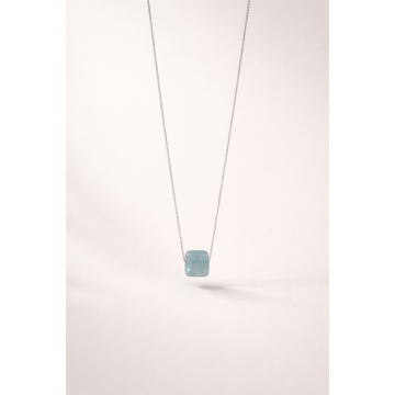 Colier din argint 925 cu angelit | Caelum Tenerifae - Default Title
