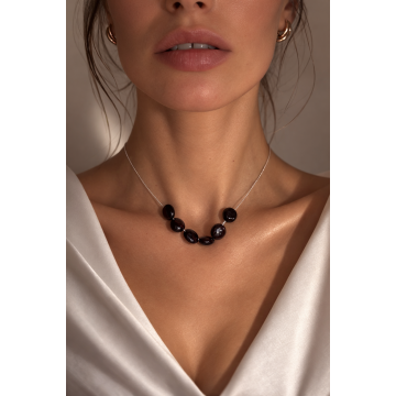 Colier din argint 925 cu granate| Rubor Insulae - Default Title