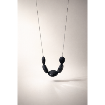 Colier din argint 925 cu labradorit | Nebula Borealis - Default Title