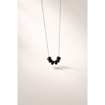 Colier din argint 925 cu onix | Noctis - Default Title