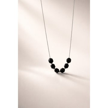 Colier din argint 925 cu onix| Noctis Linea - Default Title