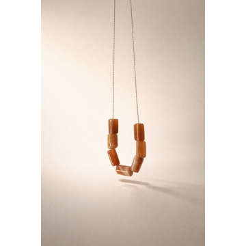 Colier din argint 925 cu piatra soarelui | Helia - Default Title