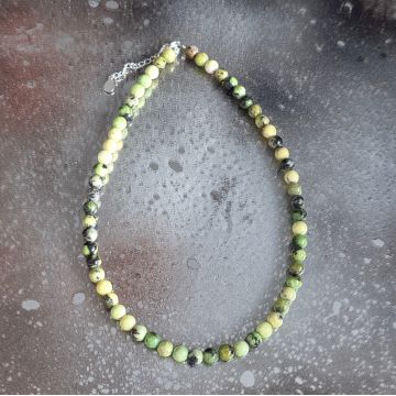 Colier jad verde australian Bloom #287