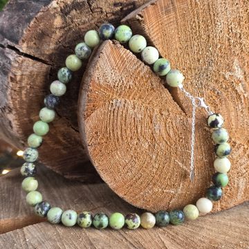 Colier jad verde australian Bloom #288