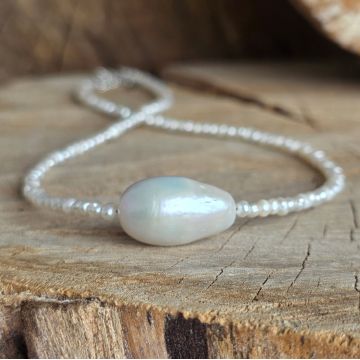 Colier perle de cultură Baroque Center #314