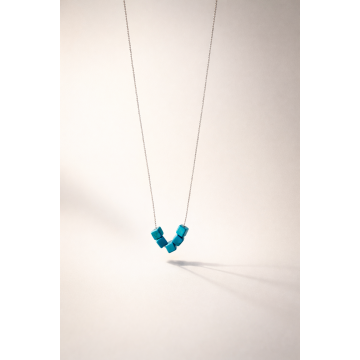 Colier din argint 925 cu turcoaz | Azul - Default Title