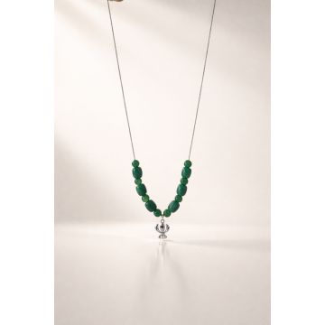 Colier din argint 925 cu jad | Silva Maris - Default Title