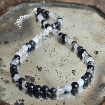 Colier turmalină neagră și cuarț Balance #302