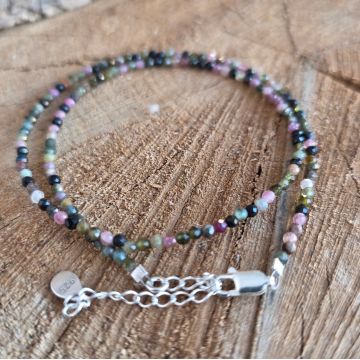 Colier turmalina verde, roz Growth #290