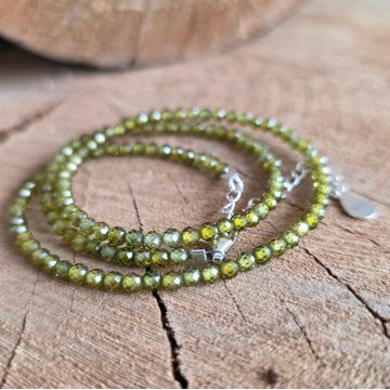 Colier zircon verde Green #277