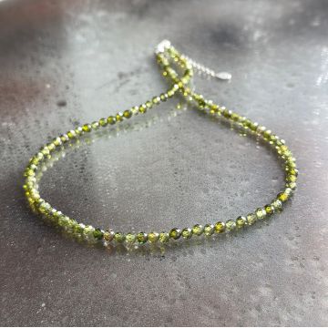 Colier zircon verde Green #279