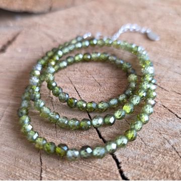 Colier zircon verde Green #279