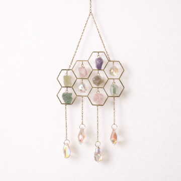 Dreamcatcher cu Pietre Naturale ,   Echilibru, Calm si Ritual Personal