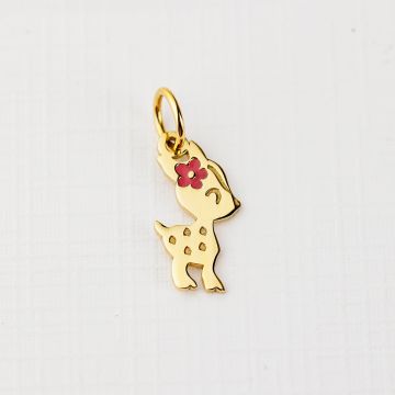ELM Charm - Bambi - Argint 925 placat cu Aur Galben 18K