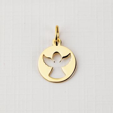 ELM Charm - Banut cu ingeras - Argint 925 placat cu Aur Galben 14K