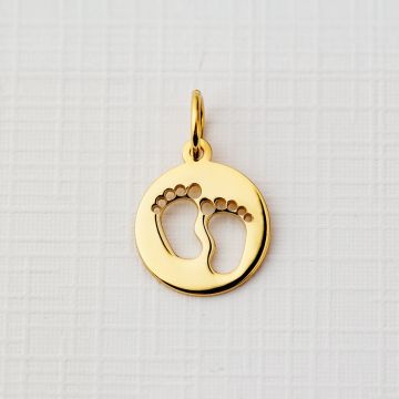 ELM Charm - Banut cu picioruse - Argint 925 placat cu Aur Galben 18K