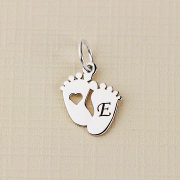 ELM Charm - Picioruse cu initiala - Argint 925