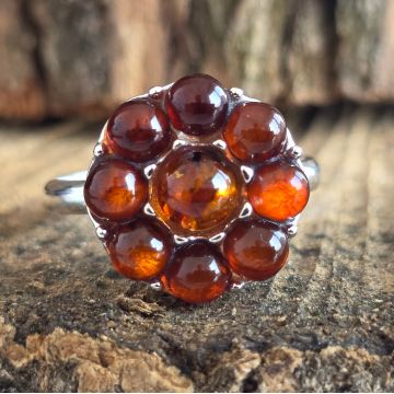 Inel argint cu chihlimbar | Amber22