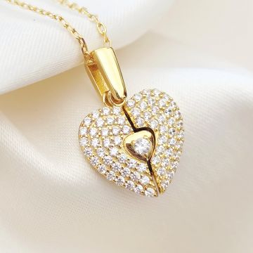 Medalion Sparkle Wings - Argint 925 placat cu Aur Galben 18K