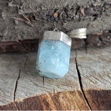 Pandantiv acvamarin argint model 1