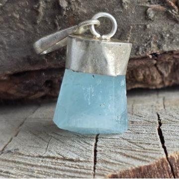 Pandantiv acvamarin argint model 5