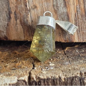 Pandantiv argint peridot | Model 6