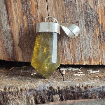 Pandantiv argint peridot | Model 7