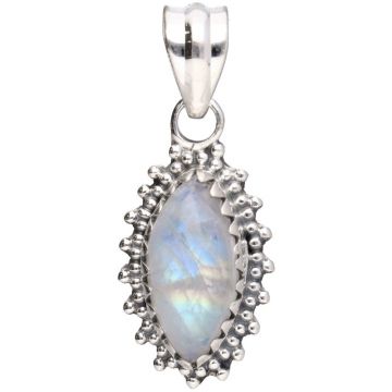 Pandantiv argint piatra lunii | Flower