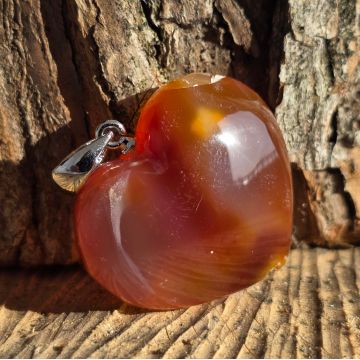 Pandantiv inima carneol L