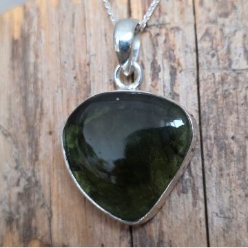 Pandantiv moldavit din argint | Model 17