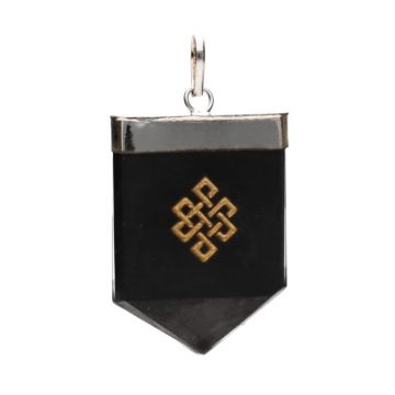 Pandantiv shungit Infinity Knot