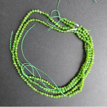 Sirag margele pietre semipretioase sfere fatetate DIOPSID