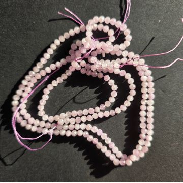 Sirag margele pietre semipretioase sfere fatetate KUNZIT