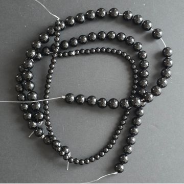 Sirag margele pietre semipretioase sfere OBSIDIAN