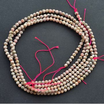 Sirag margele pietre semipretioase sfere RODOCROZIT model 2