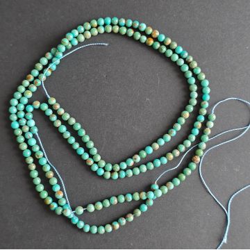Sirag margele pietre semipretioase sfere TURCOAZ